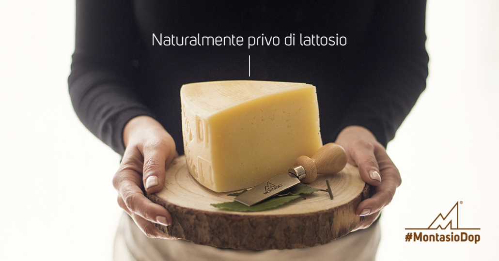 Formaggio Montasio DOP è naturalmente privo di lattosio